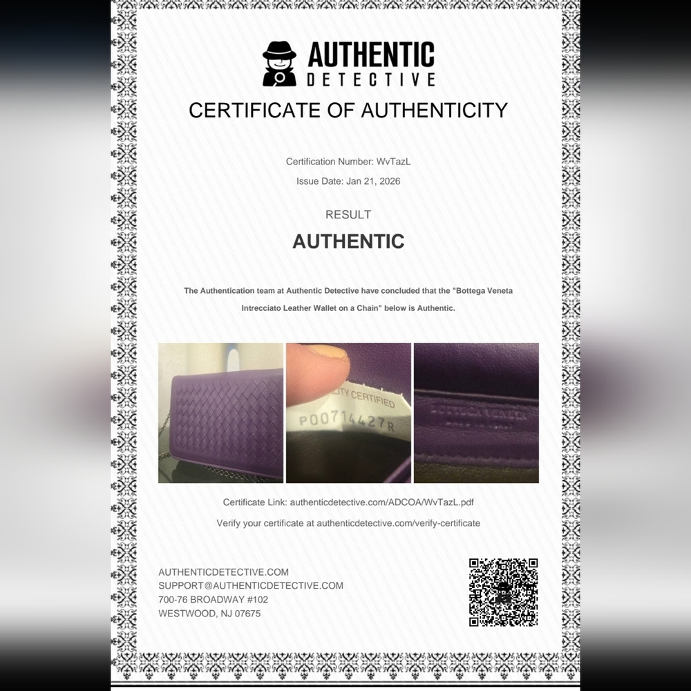 Bottega Veneta Intrecciato Wallet on‎ Chain – Purple E U C - Picture 9 of 17